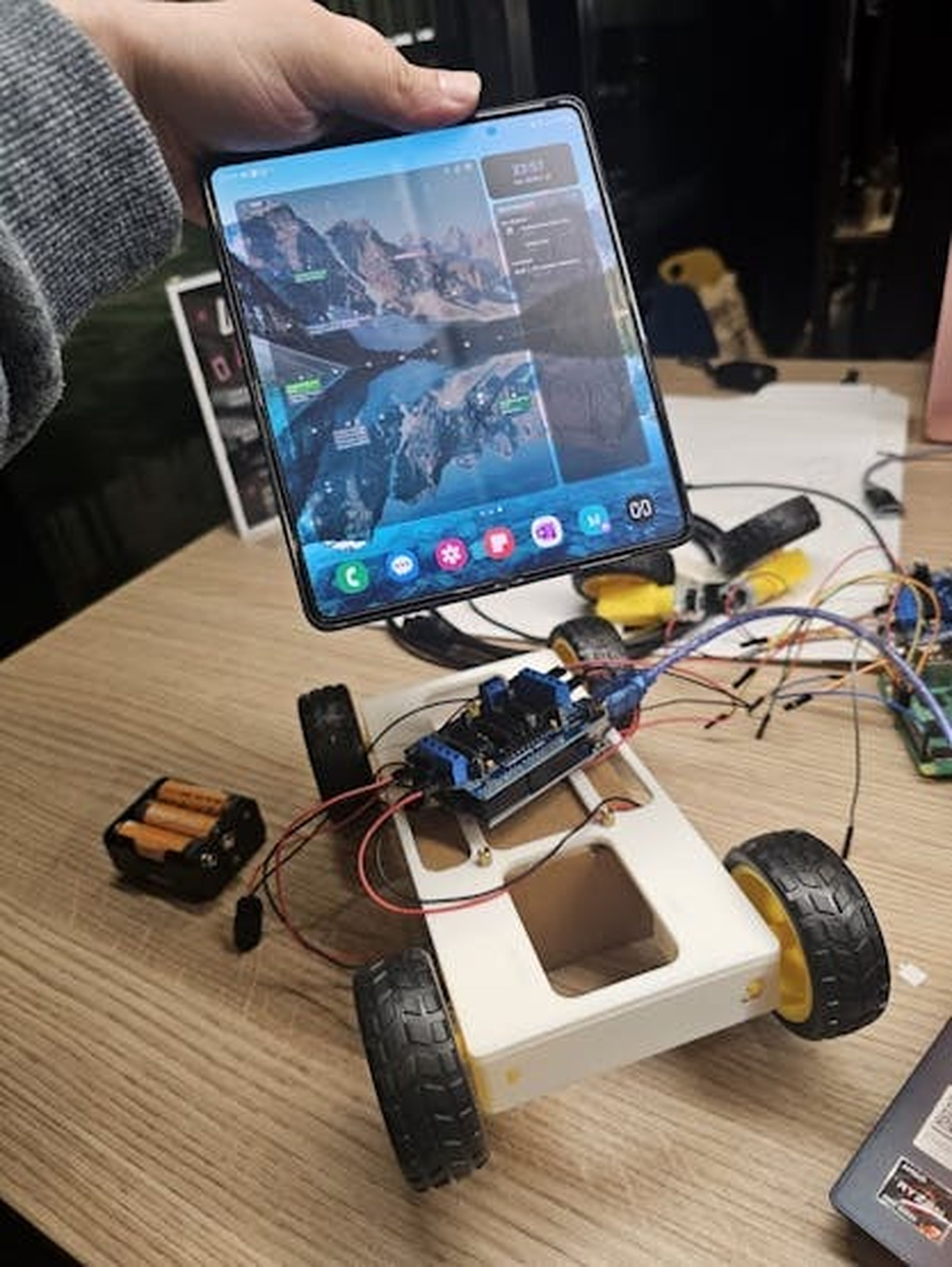 A personal assistant that follows you, dodges obstacles and looking for tools