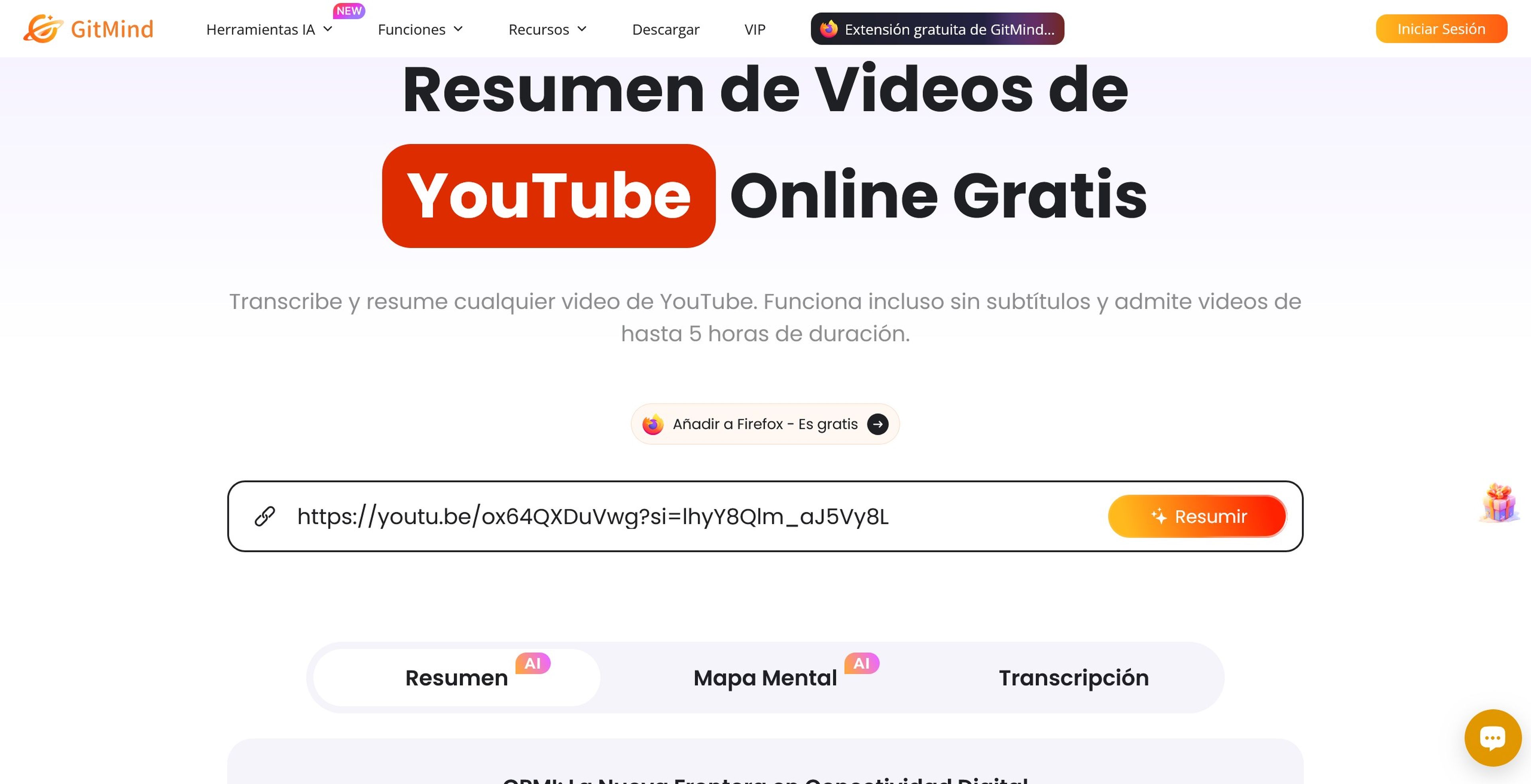 Gitmind Summary YouTube videos