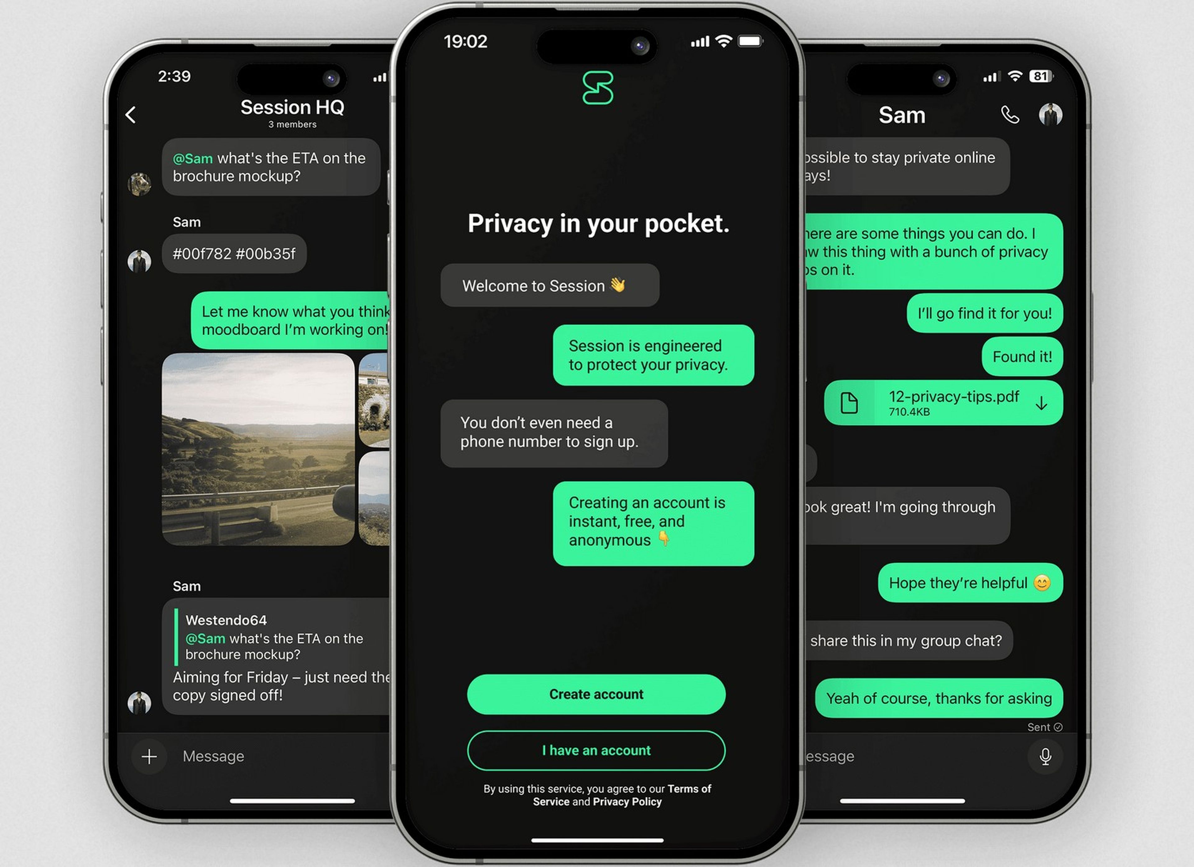 SESSION APP Messenger Instant
