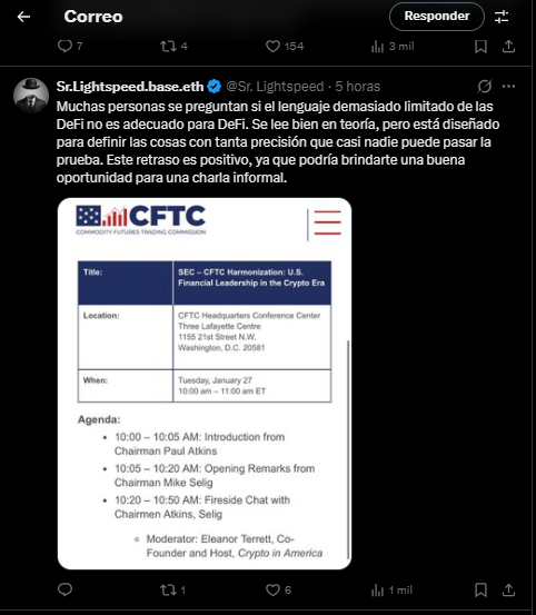 A tweet about the doubts in the community about the United States cryptocurrency bill.