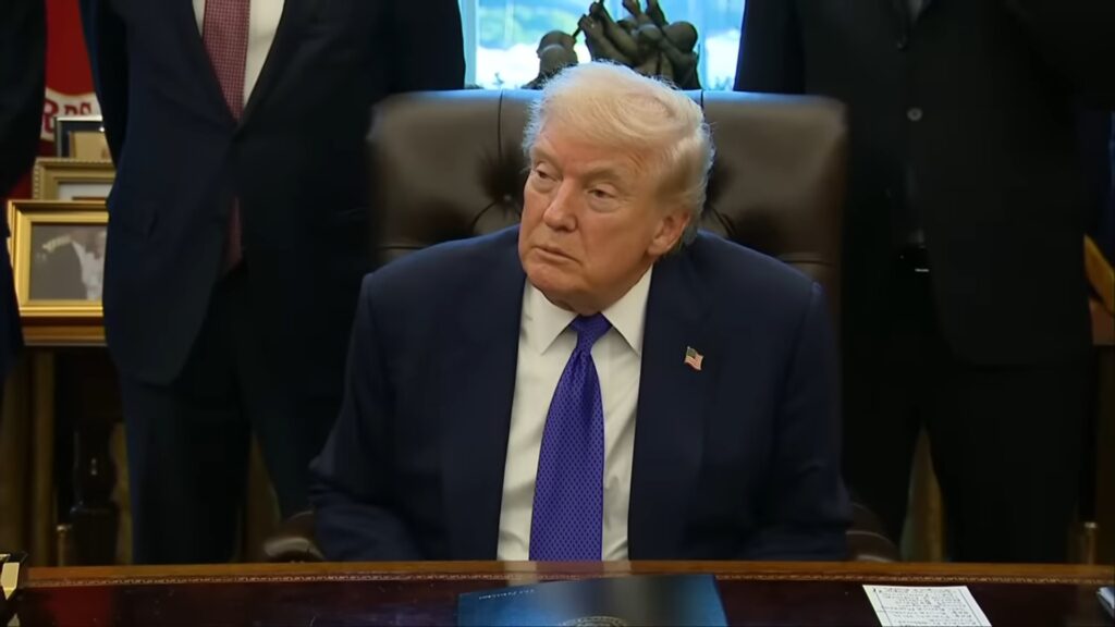 Photograph of US President Donald Trump.