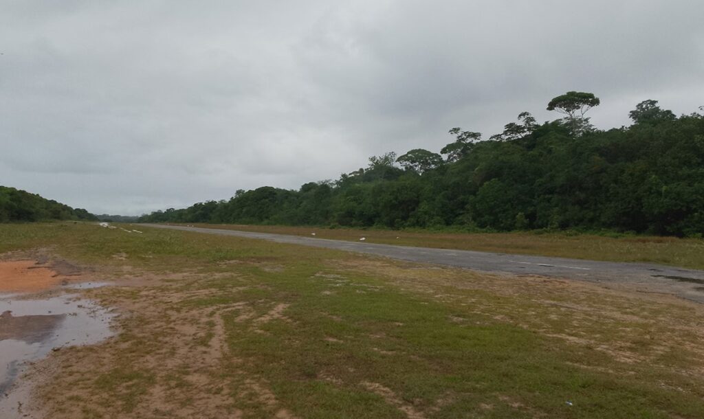 Photograph of a clandestine landing strip.