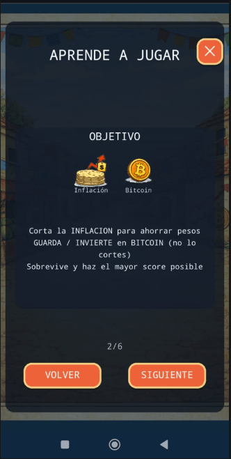 A screenshot of the beta version of the game Mariachi vs Inflation developed in Mexico.